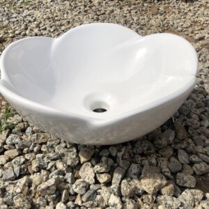Elegant Floral Tabletop Wash Basin
