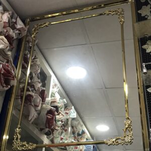 Designer Mirror with Golden Frame