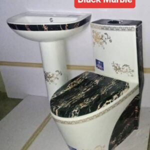 Executive Black Marble Designer Water Closet - Model BT-CC25-2
