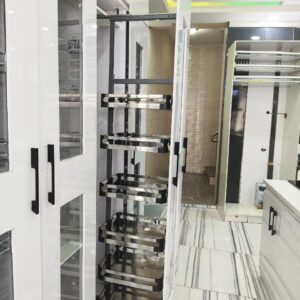 6 step Pullout aluminum pantry unit