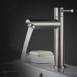 Straight Spout Rust-Resistant Basin Tap