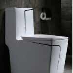 Executive Italian Designer Water Closet in Black-L - Model BT-CC27