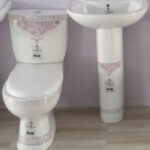 England Medium Designer Water Closet in Pink-D - Model BT-CC09-03