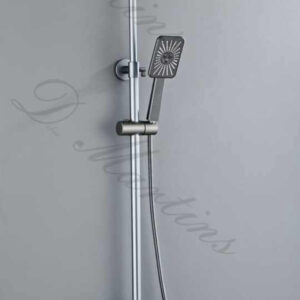 D-Martin Grey Piano Button Shower Mixer