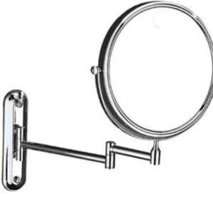 Stainless Steel Round 3x LED Magnifying Mirror