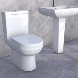 Berne Semi-Executive Gold Diamond Pattern Water Closet