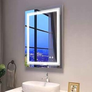 800x600mm LED Mirror with Stainless Steel Frame