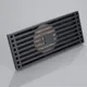 Matte Black 20x10cm Linear Shower Floor Drain