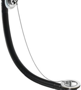 Standard Jacuzzi Drain Waste with Chrome-Plated Brass Plug and Chain