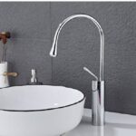 Modern Stainless Steel 360-Degree Rotation High Base Basin/Sink Mixer